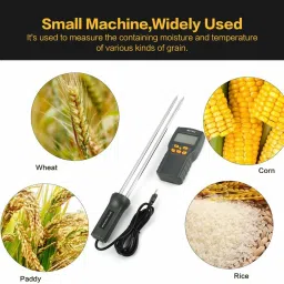 acu-check Digital Grain Moisture Meter LCD Display Humidity Tester Contain Wheat Corn Rice Test Hygrometer Damp Detector MD7822 Digital Grain Smart Moisture Meter Pin-Type Digital Moisture Measurer image 4