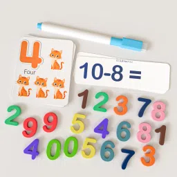 Wooden Mathematics Teaching Aid Learning Toys Block Puzzle for Kids 3+ Years-36