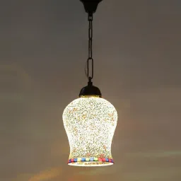 Hanging Light for Living Room & Home Decoration - Glass (Pack of 1) Pendants Ceiling Lamp-image-25
