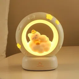 3D Crystal Cat Moon LED Night Lamp 3 Brightness Modes for Home, Bedroom Night Lamp-26