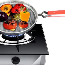 Steel Grade Phulka Roti Grill for Gas Stove Mesh Brinjal vegetable Papad Roaster 5 kg Roaster-21