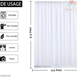 balloon and you Solid Happy birthday decoration items combo with white net, led ight & Balloon image 4