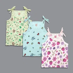 Born Babies Infants Pack Of 3 Printed Organic Cotton Jhablas JSK250648C2-54