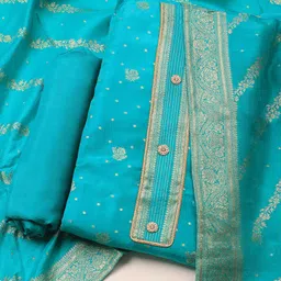 Meena Bazaar Woven Design Unstitched Dress Material-image-38