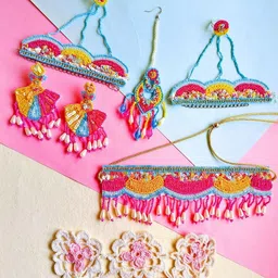 Tipsy closet Women Pink Jewellery Set-picture-43
