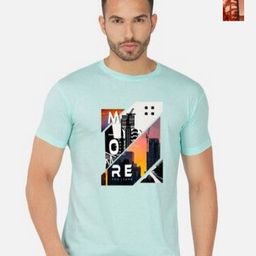 GLOBAL NOMAD Men 2 Printed Bio Finish Applique T-shirt-image-87
