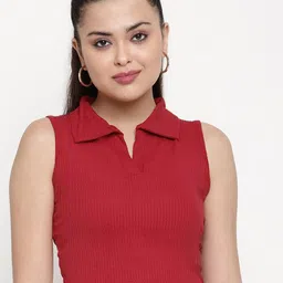 Sugathari Sheen Tank Crop Top-image-50