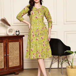 Roly Poly Women Floral Print Fit and Flare Midi Dress-picture-8