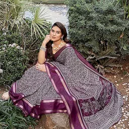 VRAGI Warli Zari Silk Blend Saree-picture-36