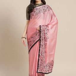 KAVINDI Floral PrintPure Silk Saree-16