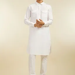 Diwas by Manyavar Shirt Collar Pathani Kurta-image-29