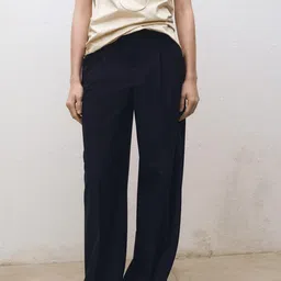 MANGO Women Pleated Trousers-image-70