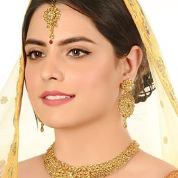 Anouk Gold-Plated Stone Studded Jewellery Set-image-53