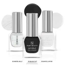 FILMY BEAUTY Set Of 3 Gel Effect Nail Polish- 10 ml Each- Shade- 25- 30 - 35-image-91