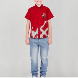 Gini and Jony Boys Standard Opaque Printed Casual Shirt-image-41