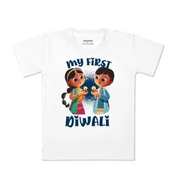 Arvesa Kids Typography Printed Applique T-shirt-picture-15