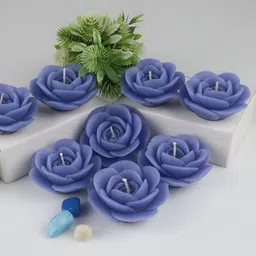 Shraddha Creation Blue 8 Candle-18