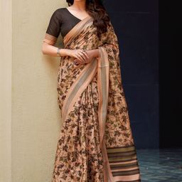 KALINI Floral Pure Silk Saree-image-21