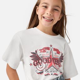 Juniors by Babyshop Girls Floral Printed Extended Sleeves Pure Cotton Raw Edge T-shirt-image-94
