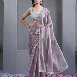 Tikhi Imli Embellished Saree With Blouse Piece-picture-12