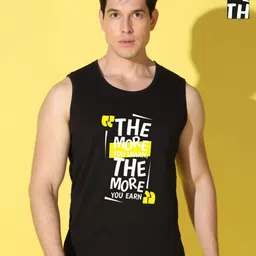 WOOSTRO Men Pack Of 2 Typography Printed Scoop Neck Cotton Slim Fit T-shirts-image-98