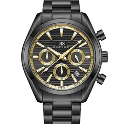 KENNETH SCOTT Men Dial & Stainless Steel Bracelet Style Multi Function Watch K23150-BBBBG-12