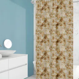 ArtzFolio Brown Printed Waterproof Shower Curtain-image-52