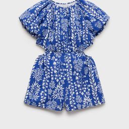 Mango Kids Girls Floral Pure Cotton Jumpsuit-picture-19