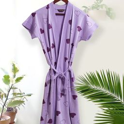 LacyLook Women Heart Printed Bath Robe-image-96