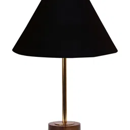 Aura Black Metal Frustum Shaped Table Lamp-31