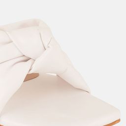 Rubeezz PU Party Block Sandals with Bows image 2