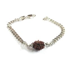 Divine souvenirs Unisex Silver Artificial Beaded Link Bracelet-image-41