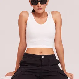 The Cloth Crow Cotton Tank Crop Top-image-31