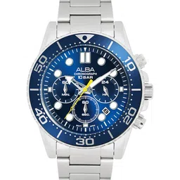 ALBA Cobalt Blue Dial Chronograph Watch- AT3J43X1-image-20