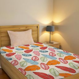 IVAZA Cream Floral 100 Polyester Single-image-73