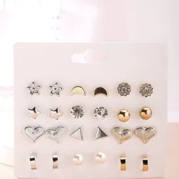 Bohey by KARATCART Contemporary Studs Earrings image 1