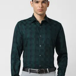Van Heusen Men Checked Formal Shirt-image-14