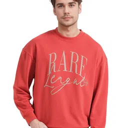 RARE RABBIT Men Typography Printed Cotton Sweatshirt-picture-13