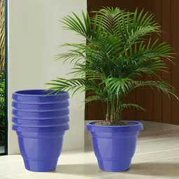 Kuber Industries Pack Of 6 Blue Planters-56
