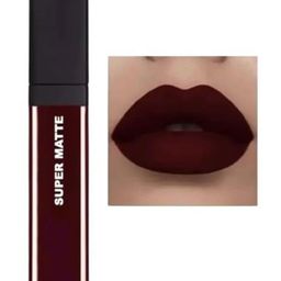 VBA Super Matte Waterproof Liquid Lipstick - 9 ml - Maroon-80