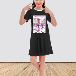 MGRS Girls Black Cotton Printed Tshirts-picture-3
