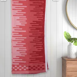 Myntra Elegant Homes Red & Pink Printed Cotton 300 GSM Bath Towel-image-54
