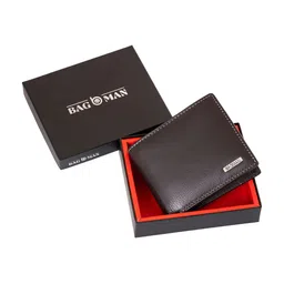 BAGMAN Men Leather Two Fold Wallet-35