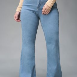 Miss Chase A+ Valerian Stem Women Bootcut High-Rise Stretchable Jeans-picture-3