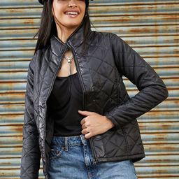 Campus Sutra Women Lightweight Puffer Jacket with Patchwork-picture-23
