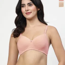 LILY Pack Of 2 Full Coverage Lightly Padded T-shirt Bra-16