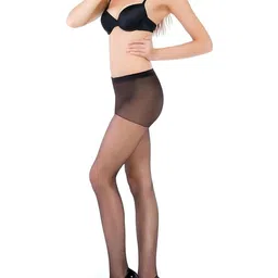 Kilvis Women Black Nylon High-Waist Stockings-picture-47