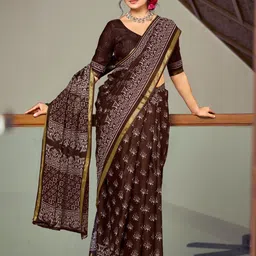 Chandbaali Ethnic Motifs Pure Cotton Handloom Saree-picture-37