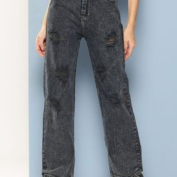 Aarika Girls Comfort Tapered Fit Mid-Rise Highly Distressed Stretchable Jeans-picture-44