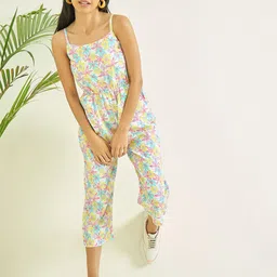 luyk Girls Printed Basic Jumpsuit-31